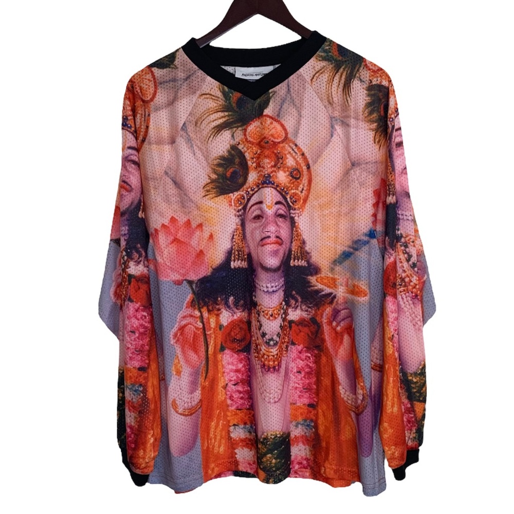 Fucking awesome Kevin Bradley Ganesh mesh jersey long sleeve shirt sz large NWT